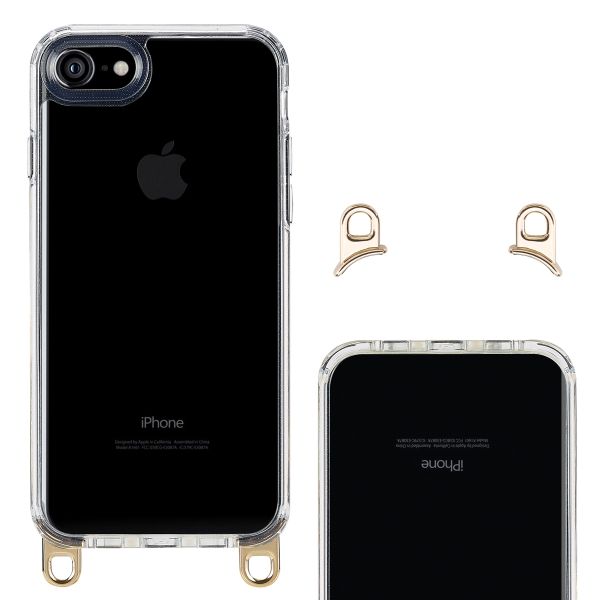 Selencia Coque arrière avec crochets amovibles Apple iPhone SE (2022 / 2020) / 8 / 7 - Transparent