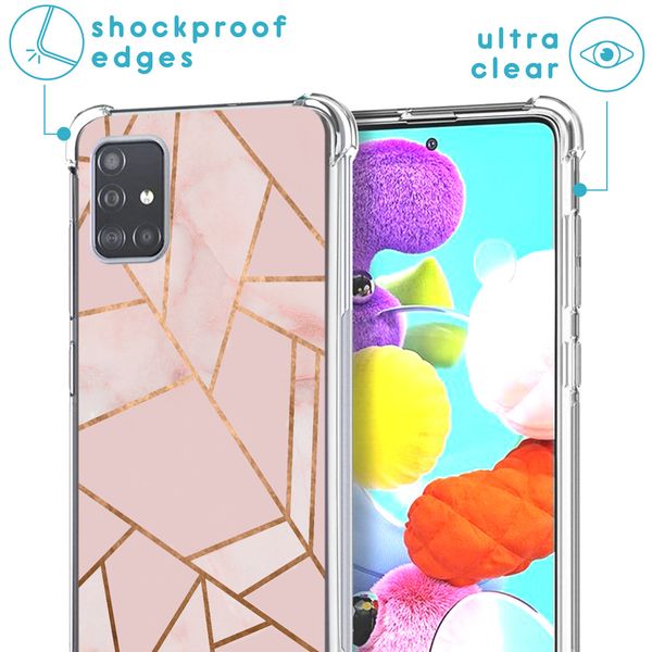 imoshion Coque Design avec cordon Samsung Galaxy A71 - Pink Graphic