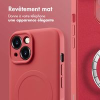 imoshion Coque Couleur avec MagSafe iPhone 15 - Dusty Rose