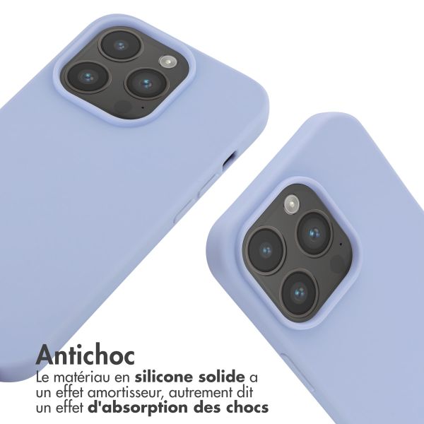 imoshion ﻿Coque en silicone avec cordon iPhone 14 Pro - Violet