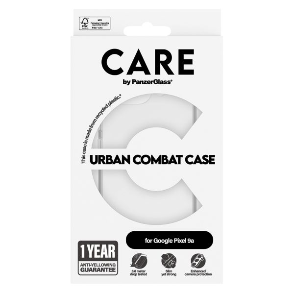 CARE by PanzerGlass Coque Urban Combat MagSafe Google Pixel 9A - Transparent