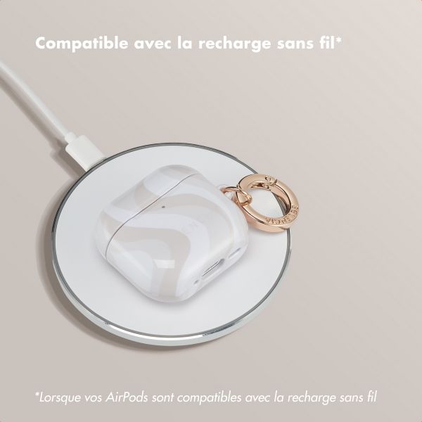 Selencia Coque Vivid Apple AirPods 4 - Desert Waves Beige