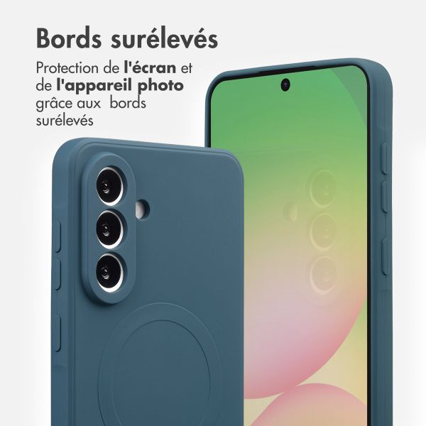 imoshion Coque Couleur avec MagSafe Samsung Galaxy A56 - Bleu foncé