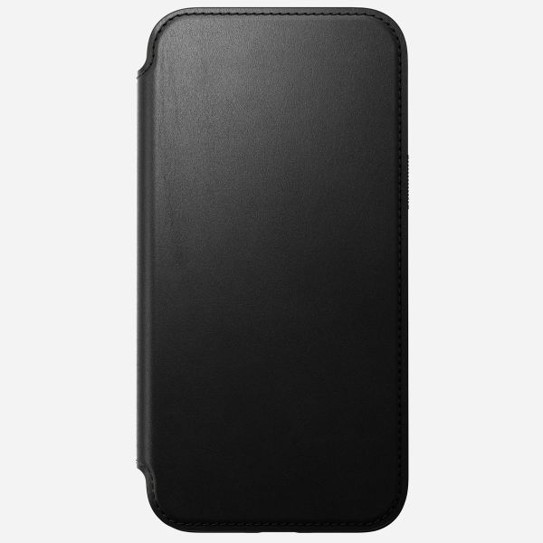 Nomad Étui de télephone portefeuille Modern Leather Folio Apple iPhone 15 Pro Max - Noir