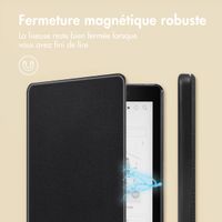 imoshion Étui de liseuse portefeuille Slim Hard Kobo Aura One - Noir