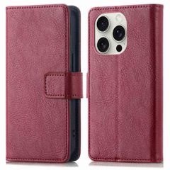 imoshion Étui de téléphone portefeuille Luxe iPhone 16 Pro Max - Bordeaux