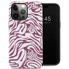 Selencia Coque arrière Vivid Tough iPhone 14 Pro Max - Trippy Swirl Dark Rose