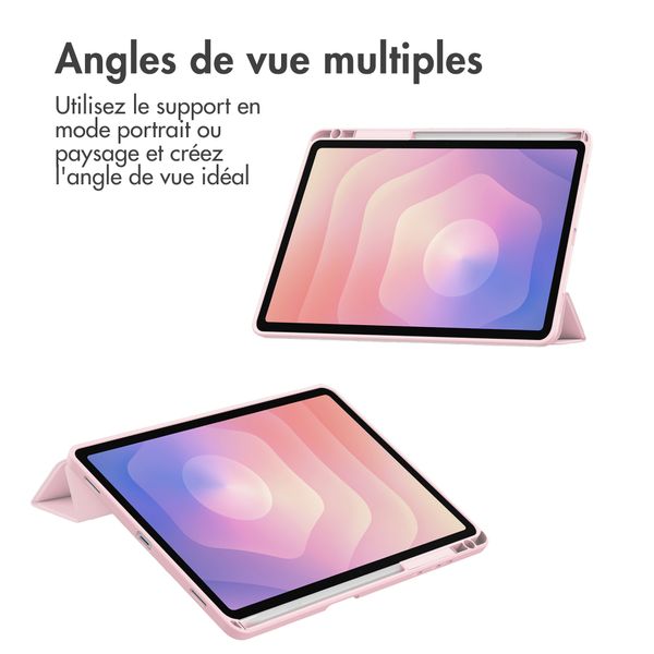 imoshion Coque tablette rigide Trifold Samsung Galaxy Tab S11 - Rose