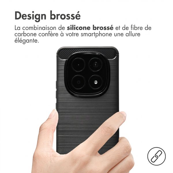 imoshion Coque Brushed Xiaomi Redmi Note 15 Pro (4G) - Noir