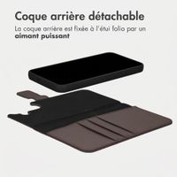 imoshion Étui portefeuille luxe 2-en-1 amovible Samsung Galaxy S26 - Marron