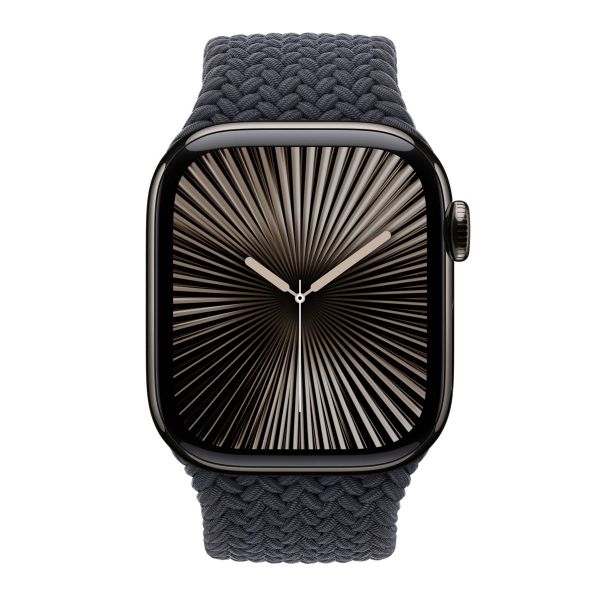 Apple Bracelet Solo tressé Apple Watch | 38/40/41/42 mm - Taille 1 - Midnight