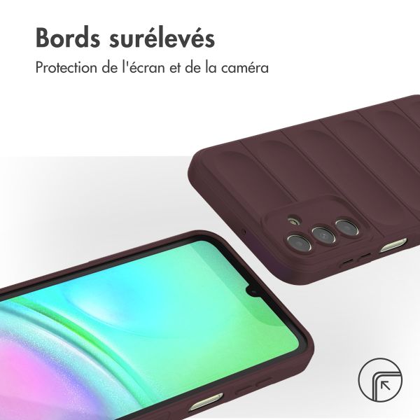 imoshion Coque arrière EasyGrip Samsung Galaxy A15 (5G/4G) - Aubergine