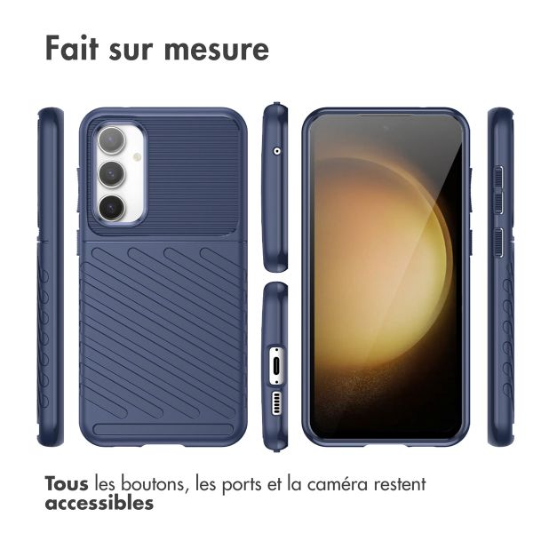 imoshion Coque arrière Thunder Samsung Galaxy S23 FE - Bleu foncé