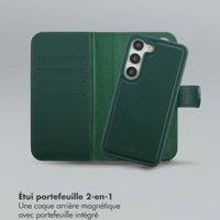 Selencia Étui portefeuille amovible Olyn avec MagSafe Samsung Galaxy S23 - Vert