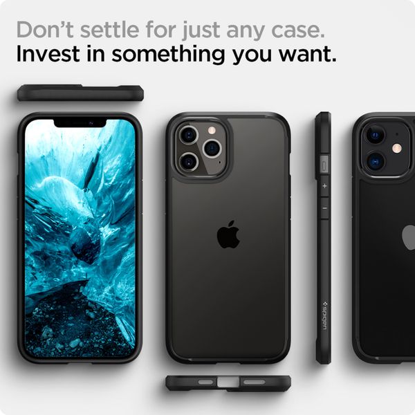 Spigen Coque Ultra Hybrid Apple iPhone 12 (Pro) - Noir