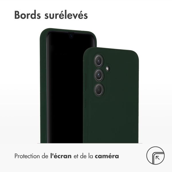 Accezz Coque Liquid Silicone Samsung Galaxy A55 - Forest Green