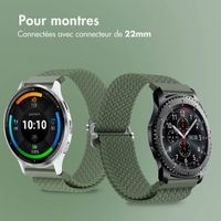 imoshion Bracelet tissée en nylon - Connexion universelle 22 mm - Vert foncé