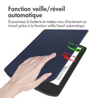 imoshion Étui de liseuse portefeuille Slim Soft Pocketbook Verse / Verse Pro / Verse Pro Color / Vivlio Light / Light HD - Bleu foncé