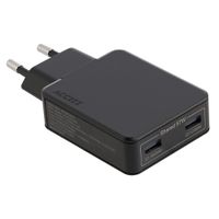 Accezz Chargeur GaN Ultra Slim - 2x USB-C - 65 W - Noir