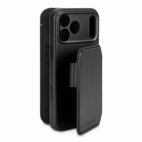 Decoded Portefeuille détachable 2 en 1 en cuir MagSafe Apple iPhone 17 Pro - Noir