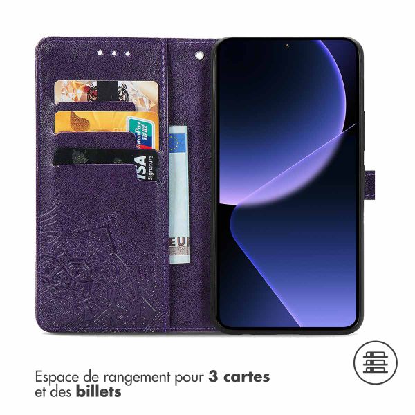 imoshion Etui de télephone Mandala Xiaomi 13T / 13T Pro - Violet