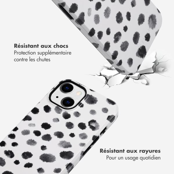 Selencia Coque arrière Vivid Tough iPhone 14  - Trendy Leopard