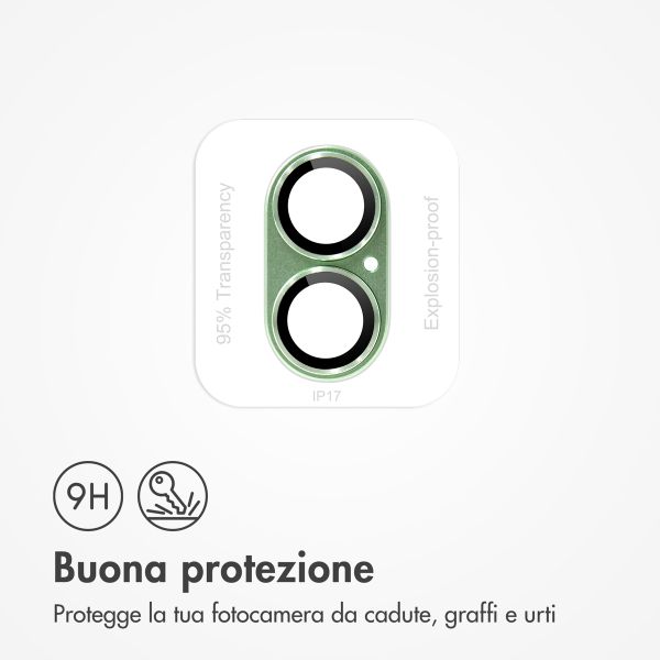 imoshion Protection Caméra en verre trempé 2 Pack Apple Apple iPhone 17 - Sage Green