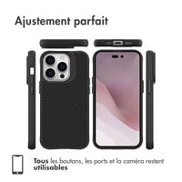 imoshion Rugged Hybrid Carbon Case Apple iPhone 14 Pro - Noir