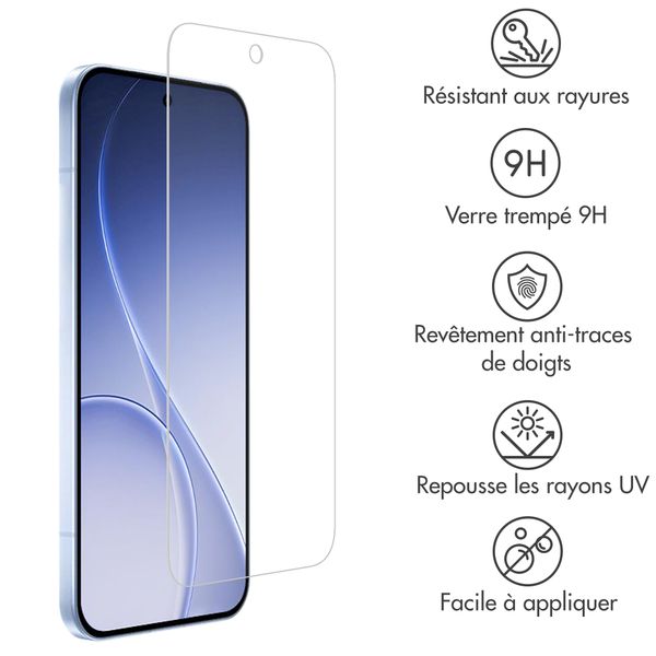 Accezz Protection d'écran en verre trempé Oppo Reno15 F (5G)