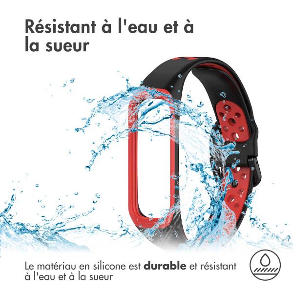 imoshion Bracelet sportif en silicone Samsung Galaxy Fit 2 - Noir / Rouge