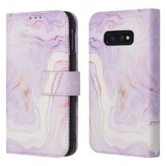 imoshion Étui de télephone portefeuille Design Samsung Galaxy S10e - Purple Marble