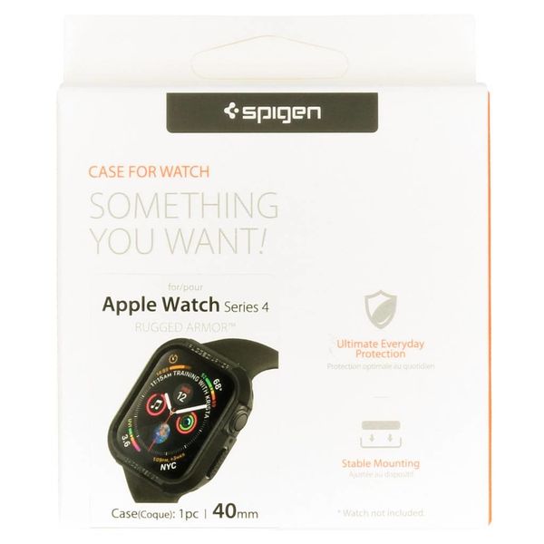 Spigen Coque Rugged Armor™ pour l'Apple Watch Series 4-6 / SE - 40 mm - Noir