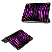 imoshion Coque tablette Trifold Apple iPad Pro 12.9 (2018/2020/2021/2022) - Bleu foncé