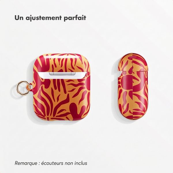 Selencia Coque Vivid  Apple Airpods 1 / 2 - Tropical Vibes Apricot