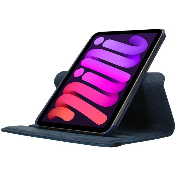 imoshion Coque tablette rotatif à 360° iPad Mini 7 (2024) / iPad Mini 6 (2021) - Bleu foncé