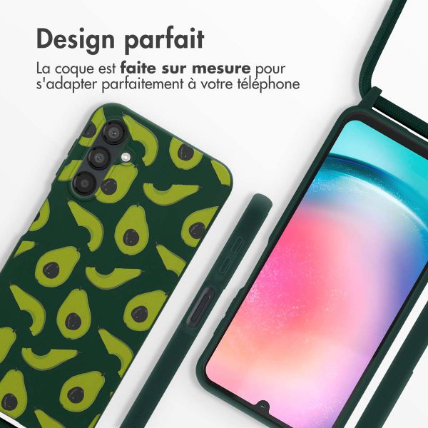 imoshion Coque design en silicone avec cordon Samsung Galaxy A25 (5G) - Avocado Green