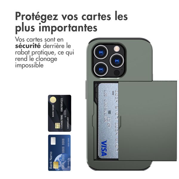 imoshion Coque arrière avec porte-cartes Apple iPhone 15 Pro - Vert foncé