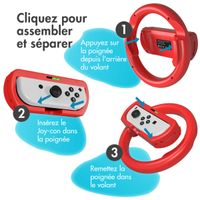 imoshion Ensemble Nintendo Switch - Ensemble d'accessoires de 15 pièces pour Nintendo Switch & Switch OLED