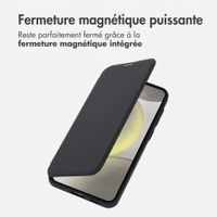 imoshion Bookcase transparente avec MagSafe Samsung Galaxy S25 / S24 - Noir