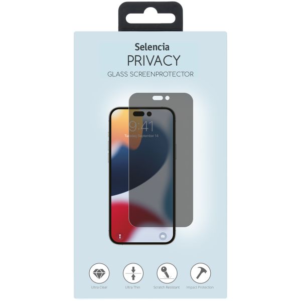 Selencia Protection d'écran en verre trempé Privacy Apple iPhone 14 Pro Max