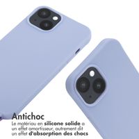 imoshion ﻿Coque en silicone avec cordon Apple iPhone 14 - Violet