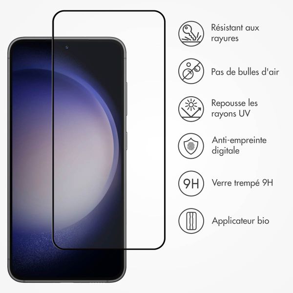 Accezz Protection d'écran en verre trempé avec applicateur Samsung Galaxy S22 / S23 - Transparent