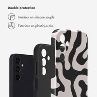 Selencia Coque arrière Vivid Samsung Galaxy A15 (5G/4G) - Art Wave Black