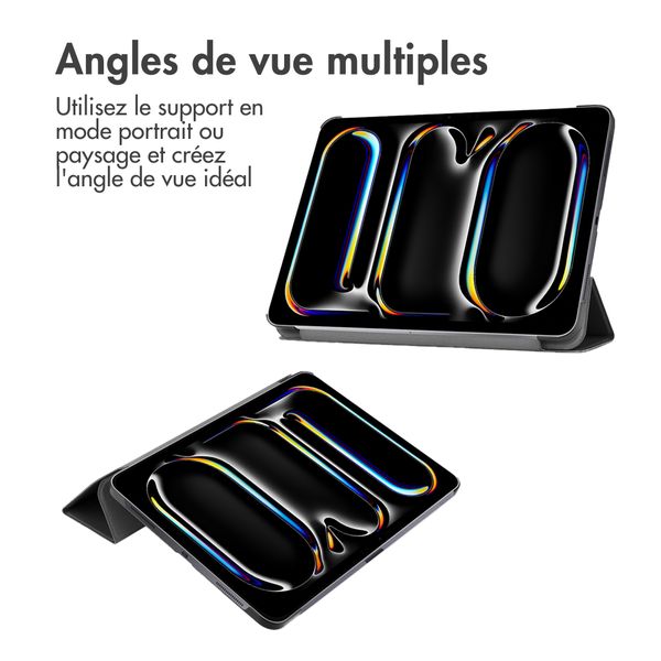 imoshion Coque tablette Trifold Apple iPad Pro 13 (2024) M4 - Noir