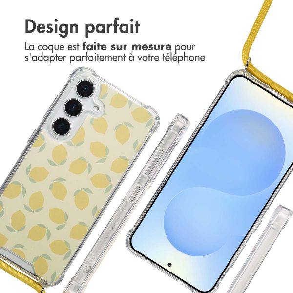 imoshion Coque Design avec cordon Samsung Galaxy S25 - Citrus Dream