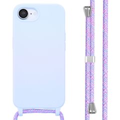 imoshion Coque en silicone avec cordon iPhone 16e - Violet