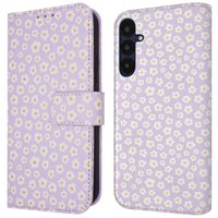 imoshion Étui de téléphone portefeuille Design Samsung Galaxy A35 - White Daisy