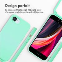 imoshion Coque en silicone avec cordon Apple iPhone 16e - Vert menthe