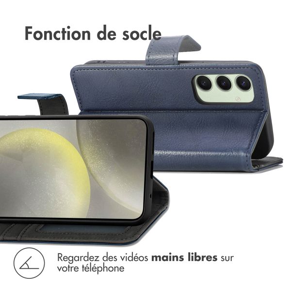 imoshion Étui de télephone portefeuille Samsung Galaxy S24 FE - Bleu foncé