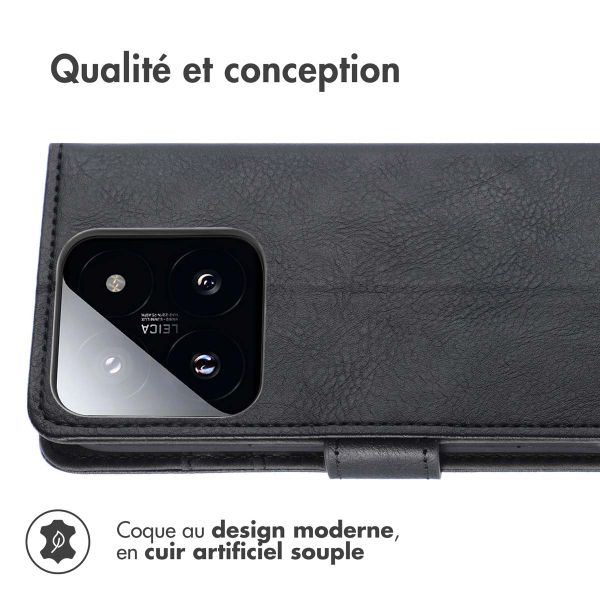 imoshion Étui de télephone portefeuille Xiaomi 14T - Noir